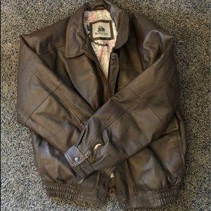 Burks bay leather jacket